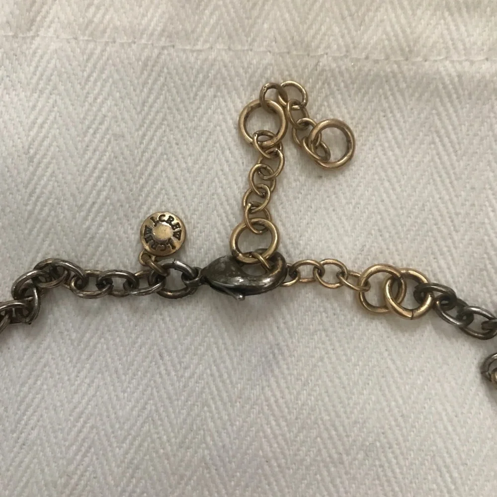 J. Crew Black and Cream Floral Necklace - Picture 2 of 2